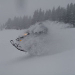Snowmobiling powder